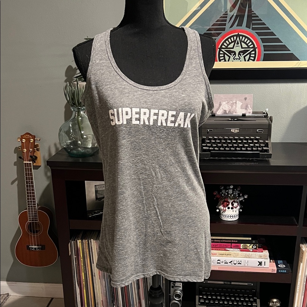 Superfreak tank top by sub-urban riot, women’s size L, excellent condition